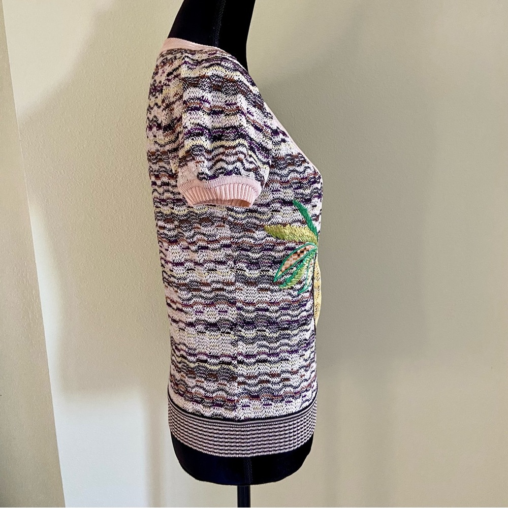 Missoni 2005 Collectable Fruit Applique Knit Sweater V Neck Limited Edit… - Picture 8 of 14